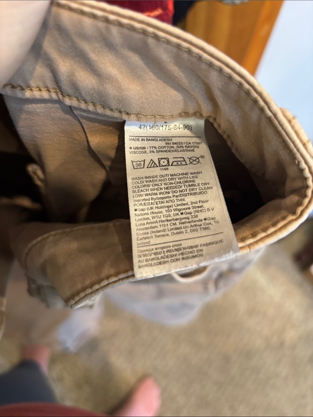 Banana Republic Beige Straight-Leg Utility Pants - Picture 6 of 6